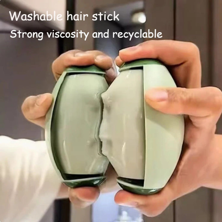 Washable lint roller with strong viscosity and recyclable feature.