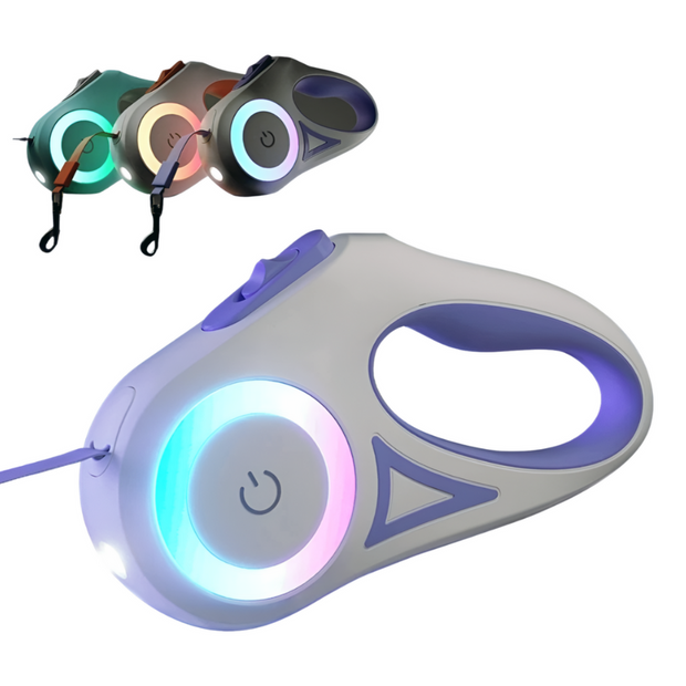 Automatic Retractable Luminous Dog Walking Rope-The Joop Basket