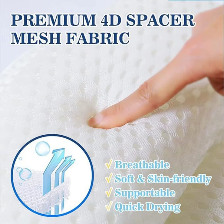 Bathtub Pillow Neck Back Support Ultra Soft 4D Breathable Mesh Spa Cushion Headrest Bathroom Accessories Soft Spa