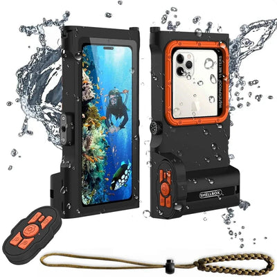 15M Bluetooth Diving Waterproof Case Housing Photo Video Taking Underwater Cover Case for iPhone Samsung Huawei Xiaomi Oneplus-The Joop Basket