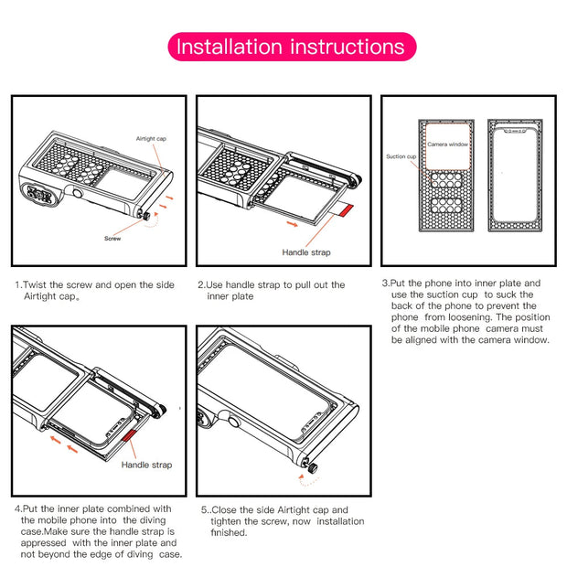 15M Bluetooth Diving Waterproof Case Housing Photo Video Taking Underwater Cover Case for iPhone Samsung Huawei Xiaomi Oneplus-The Joop Basket