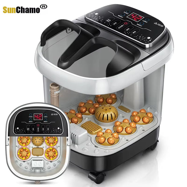 Foot Bath Automatic Feet Soaking Electric Massage Constant Temperature Foot-Spa Hot Tub Heate Adult Home Feet Care FIREAGLE-The Joop Basket