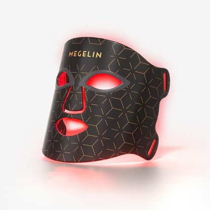 Showing MEGELIN 7 Color LED Light Therapy Face Mask Balck Color