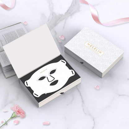 Showing MEGELIN 7 Color LED Light Therapy Face Mask packed