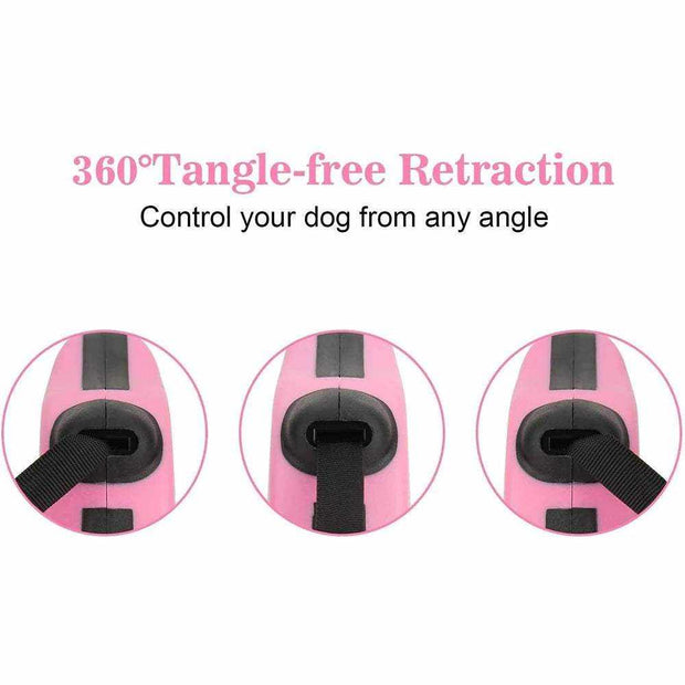 3m And 5m Durable Dog Leash Automatic Retractable Nylon Cat Lead Extension Puppy Walking Running Lead Roulette For Dogs Pet Products-The Joop Basket