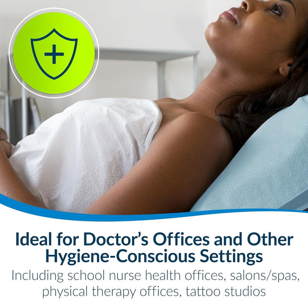 Avalon 703 Disposable Pillowcases, Blue, 21" x 30" (Pack of 100) - Single-Use, Tissue with Poly Backing to Prevent Leak-Through, Pebble Embossed, Medical Supplies-The Joop Basket