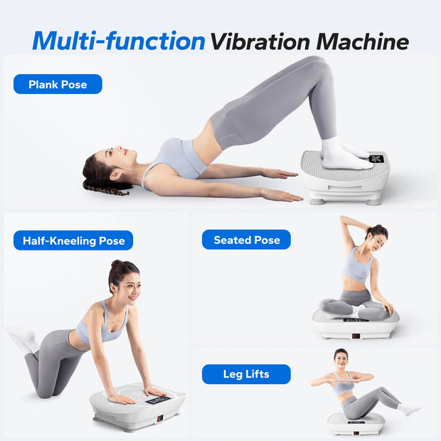MERACH Vibration Plate Exercise Machine Whole Body Workout Power Vibrate Fitness Platform Vibration Plate Weight Loss & Shaping-The Joop Basket
