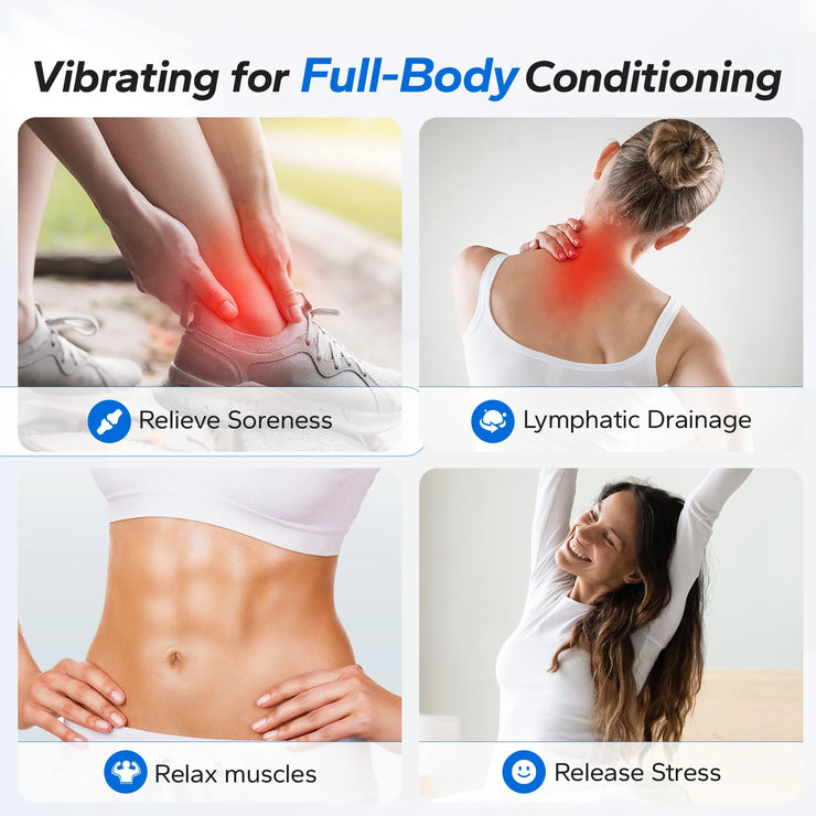 MERACH Vibration Plate Exercise Machine Whole Body Workout Power Vibrate Fitness Platform Vibration Plate Weight Loss & Shaping