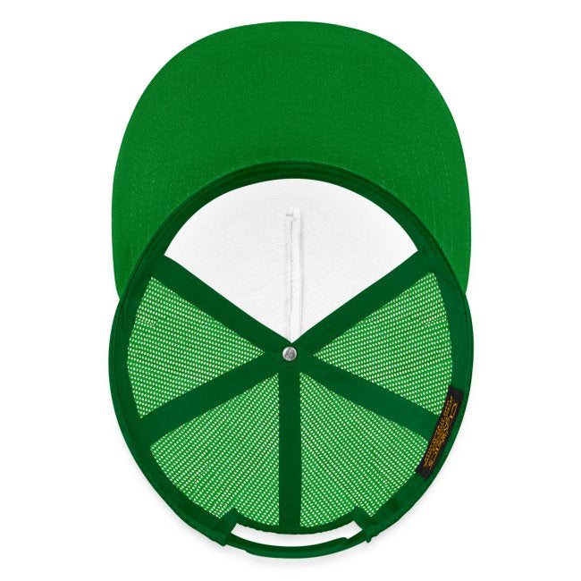 Green Gaza Nation Trucker Hat with mesh design.