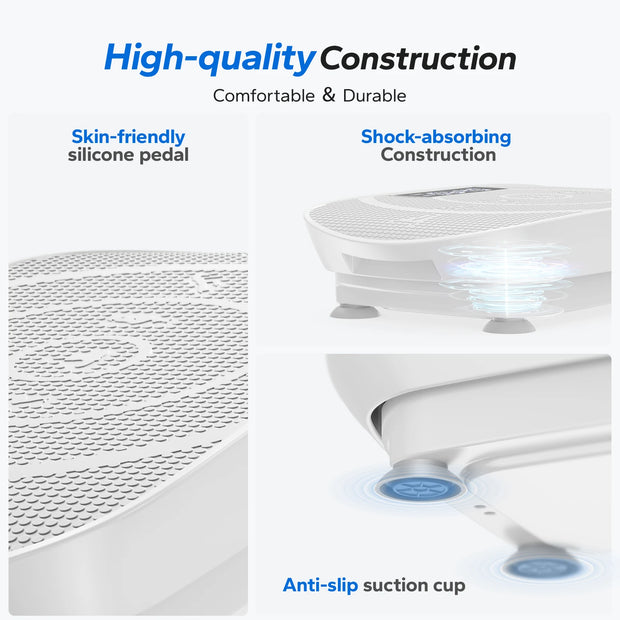 MERACH Vibration Plate Exercise Machine Whole Body Workout Power Vibrate Fitness Platform Vibration Plate Weight Loss & Shaping-The Joop Basket