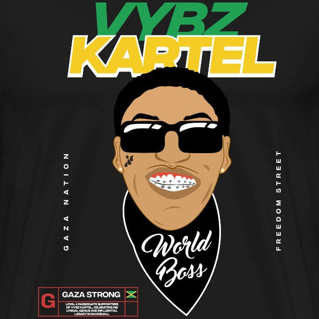 World Boss T-Shirt with graphic design and text, Gaza Nation theme.