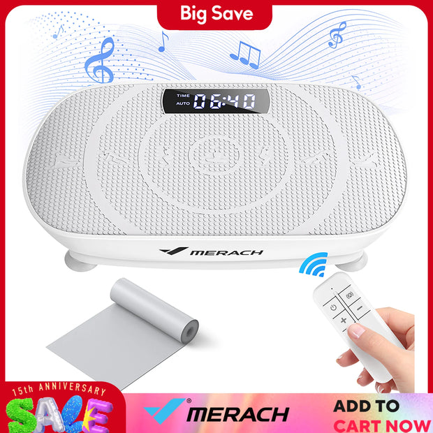 MERACH Vibration Plate Exercise Machine Whole Body Workout Power Vibrate Fitness Platform Vibration Plate Weight Loss & Shaping-The Joop Basket