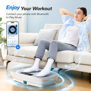 MERACH Vibration Plate Exercise Machine Whole Body Workout Power Vibrate Fitness Platform Vibration Plate Weight Loss & Shaping