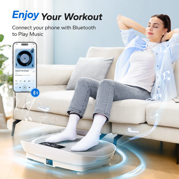 MERACH Vibration Plate Exercise Machine Whole Body Workout Power Vibrate Fitness Platform Vibration Plate Weight Loss & Shaping-The Joop Basket