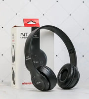 P9 Air Max Wireless Stereo Headphone displayed with packaging.
