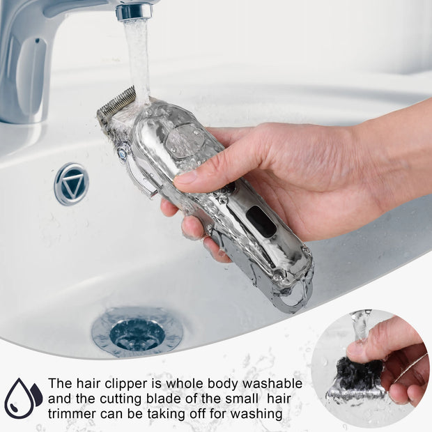 Hatteker Pro Cordless Hair Clipper Set Metal LCD Barber Trimmer-The Joop Basket