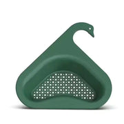 Household Sink Hanging Fruit and Vegetable Filter Water Drain Basket - Kitchen Dry and Wet Separation Swan Drain Basket