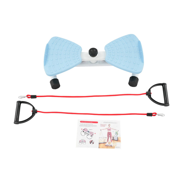 Two-Pedal Design Waist Exercise Twist Board(Blue) for Shaping/Slimming/Abdominal Tightening/Waist Slimming/Firming Buttocks-The Joop Basket