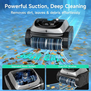 (2025 Upgrade) WYBOT C1 Pool Robot Vacuum for Inground Pools, 4-in-1 Cordless Robotic Pool Cleaner Lasts 150min