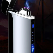 2025 New USB Rechargeable Metal Lighter Double Arc Men's Cigarette Ignition Tool Lighter Rechargeable Type C Type Free Delivery-The Joop Basket