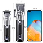 Hatteker Oilhead Electric Hair Clippers for Man Sculpting Parent-Child Set Multifunction Barber 2-Piece Grooming Kit