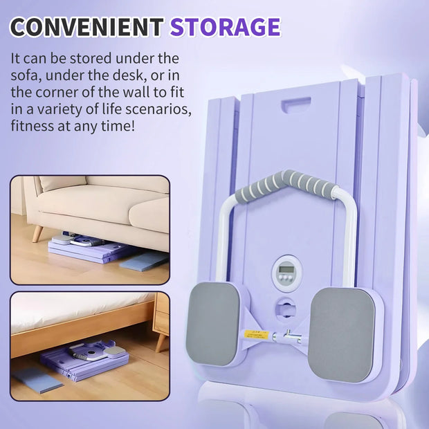 Ab Board Exercise Fitness Equipment Multi-Functional Pilates Reformer Foldable for Full-Body Core Strength Training Workout-The Joop Basket