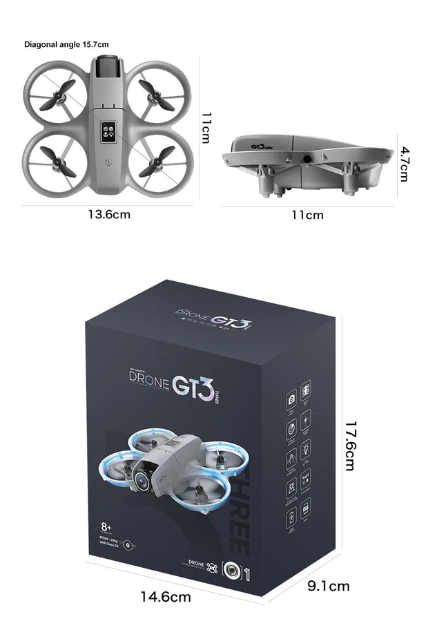 GT3 FPV Drone RC 8K 5G GPS Professional HD Aerial Photography Remote Control Aircraft HD Dual Camera Quadcopter Toy New UAV Gift-The Joop Basket