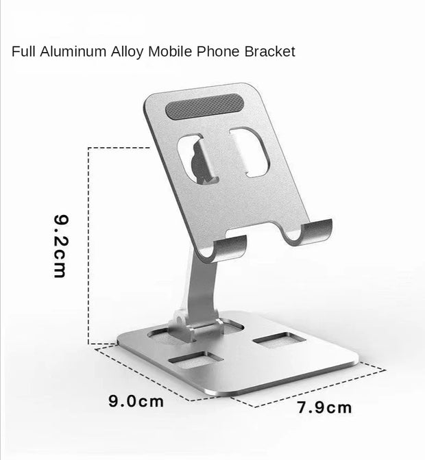 Universal All Aluminum Alloy Foldable Desk Phone Holder Mount Stand For Mobile Phone Holder For Tablet Desktop Metal Holder-The Joop Basket