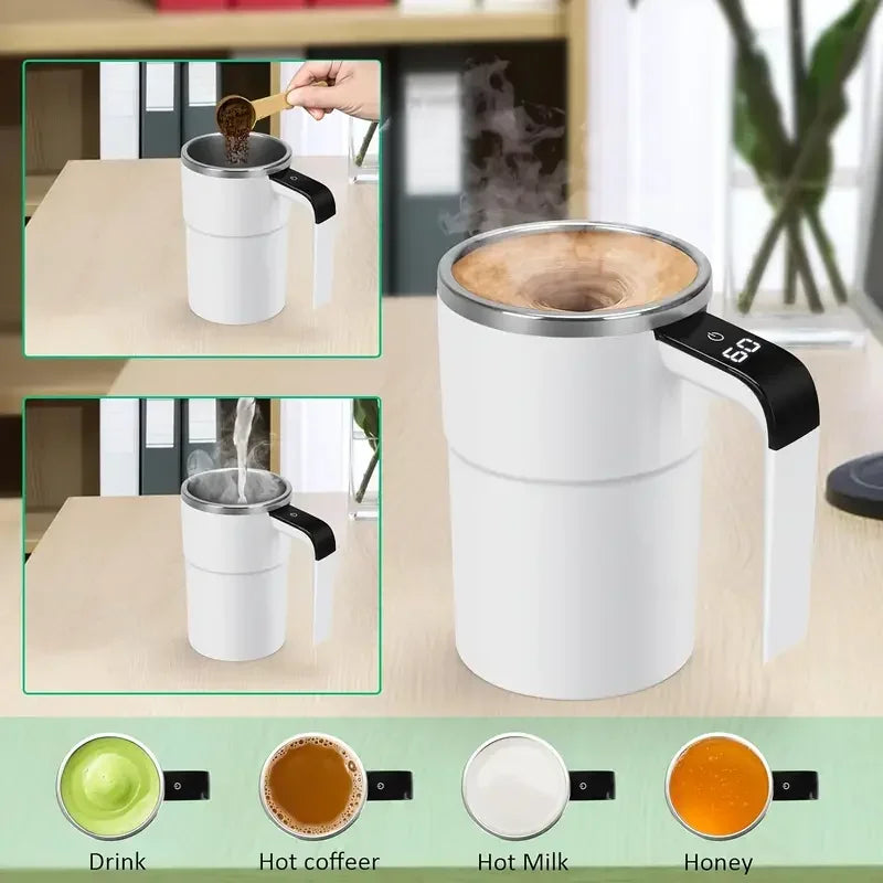 Showing Smart Temperature Control Stirring Coffee Cup views