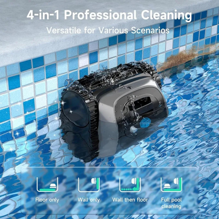 (2025 Upgrade) WYBOT C1 Pool Robot Vacuum for Inground Pools, 4-in-1 Cordless Robotic Pool Cleaner Lasts 150min