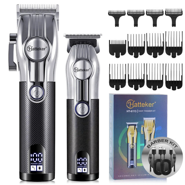 Hatteker Oilhead Electric Hair Clippers for Man Sculpting Parent-Child Set Multifunction Barber 2-Piece Grooming Kit-The Joop Basket