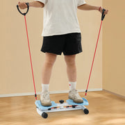 Two-Pedal Design Waist Exercise Twist Board(Blue) for Shaping/Slimming/Abdominal Tightening/Waist Slimming/Firming Buttocks-The Joop Basket