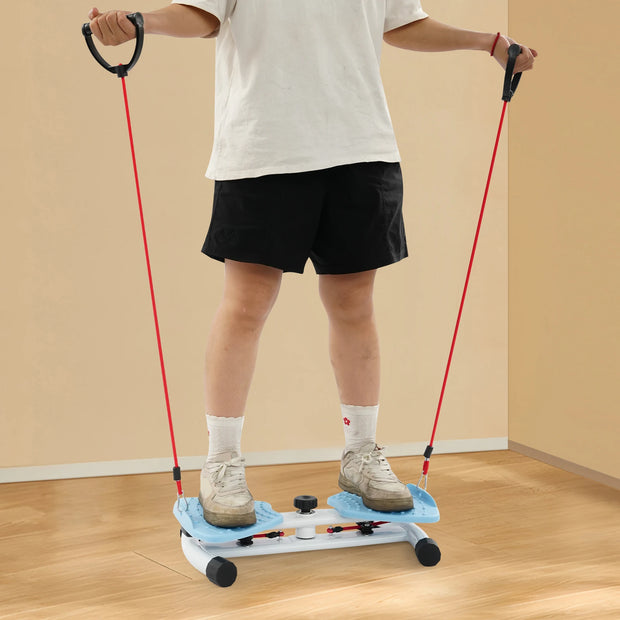 Two-Pedal Design Waist Exercise Twist Board(Blue) for Shaping/Slimming/Abdominal Tightening/Waist Slimming/Firming Buttocks-The Joop Basket