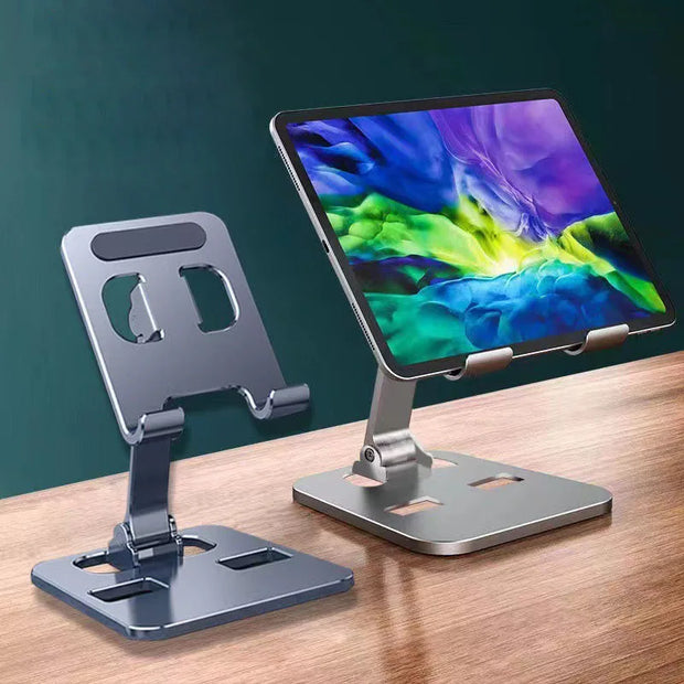 Universal All Aluminum Alloy Foldable Desk Phone Holder Mount Stand For Mobile Phone Holder For Tablet Desktop Metal Holder-The Joop Basket