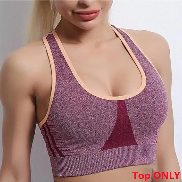 Seamless Sports Set for Women Workout Outfit Booty Yoga Pant Push Up Short Sleeve Activewear Fitness Shirts Gym Wear-The Joop Basket