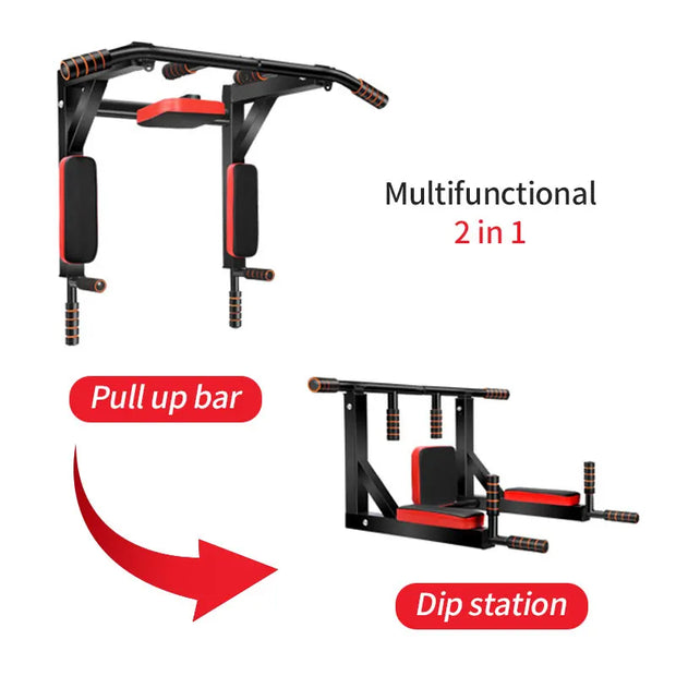 Multifunctional wall-mounted pull-up bar, the upward pull-up bar is used for indoor home gym workouts, pull-up fitness support.-The Joop Basket