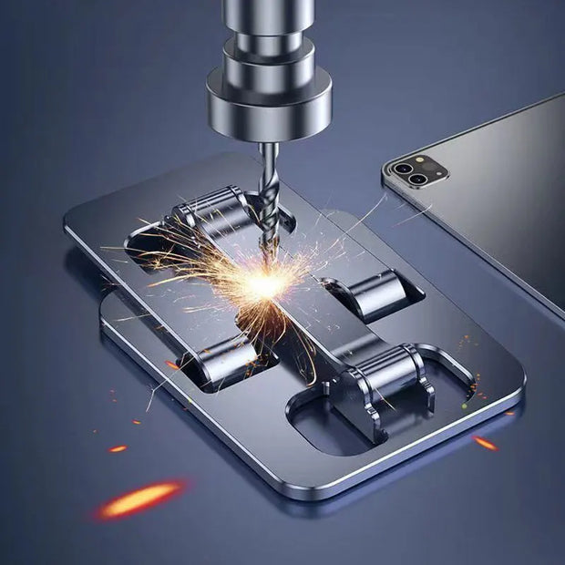 Universal All Aluminum Alloy Foldable Desk Phone Holder Mount Stand For Mobile Phone Holder For Tablet Desktop Metal Holder-The Joop Basket