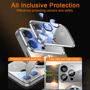 Luxury Glass Camera For Magesafe Magnetic Wireless Charge Case For iPhone 11 12 13 14 15 16 17 Pro Max Air Plus Shockproof Cover-The Joop Basket