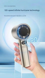Powerful 120 Gears Goard Handheld Fan - Variable Speed, Mini, USB Charging, Student, Outdoor, Travel, Desktop