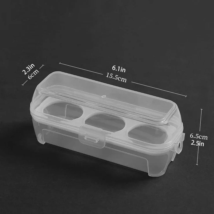 Double-layer rolling egg dispenser with automatic scrolling and large-capacity storage.