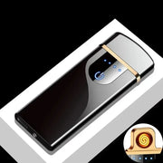 2025 New USB Rechargeable Metal Lighter Double Arc Men's Cigarette Ignition Tool Lighter Rechargeable Type C Type Free Delivery-The Joop Basket