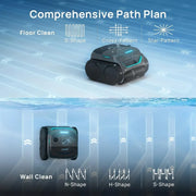 (2025 New) WYBOT C2 Vision Robotic Pool Cleaner with Camera, 8-in-1 Pool Vacuum for Inground Pools, Powerful Suction