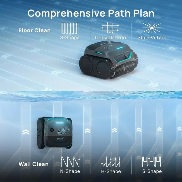 (2025 New) WYBOT C2 Vision Robotic Pool Cleaner with Camera, 8-in-1 Pool Vacuum for Inground Pools, Powerful Suction