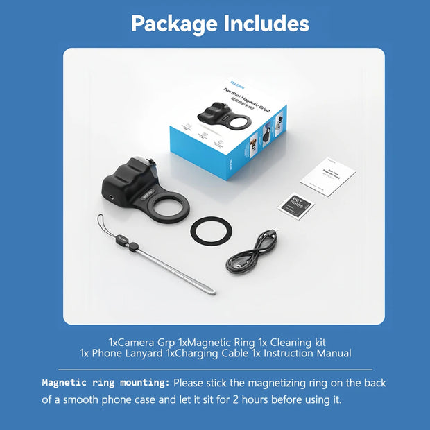 TELESIN FunShot 2 Magnetic Phone Grip & Remote Control-The Joop Basket