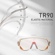 KAPVOE New Outdoor Photochromic Cycling Glasses for Men Women Mountain Bike Sunglasses Sports Goggles UV Protection