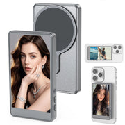 Vlog Selfie Monitor Screen for Phone, Rear Camera for Selfie Vlog Live Stream, Magnetic Mount for MagSafe, Wireless Connection w-The Joop Basket