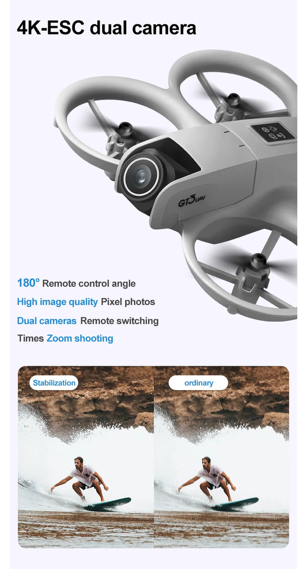 GT3 FPV Drone RC 8K 5G GPS Professional HD Aerial Photography Remote Control Aircraft HD Dual Camera Quadcopter Toy New UAV Gift-The Joop Basket