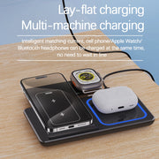 30W LED Fast Wireless Charger Stand 3 in 1 Foldable Charging Station For iPhone 15 14 13 12 11 Apple Watch 9 8 7 6 5 Airpods Pro-The Joop Basket