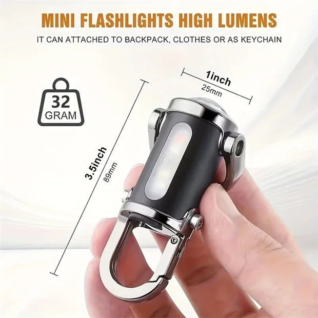 Mini Rechargeable Keychain Flashlight-The Joop Basket