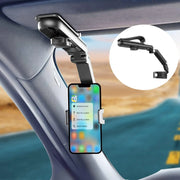 Sun Visor Phone Holder for Car Multifunctional 360° Rotating Sun Visor Cell Phone Holder with IPhone/Samsung/Android-The Joop Basket